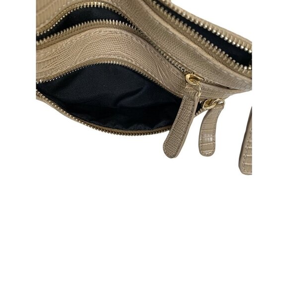 Women's Small Tan Clutch Purse With Strap - Picture 6 of 8